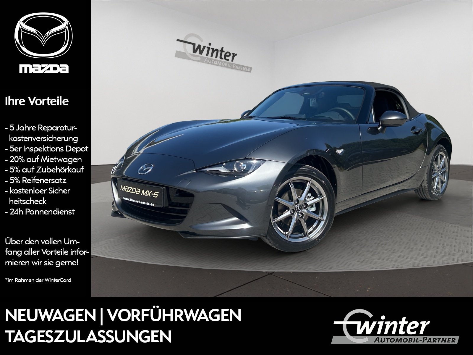 Bild 1 von Mazda MX-5 Roadster 1.5L 132PS 6-Gang RWD